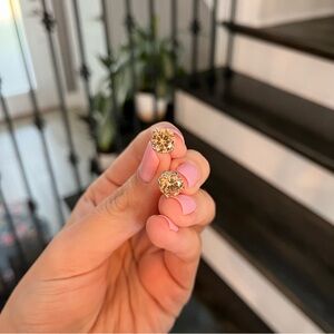 NWOT Champagne / 925 Silver earrings